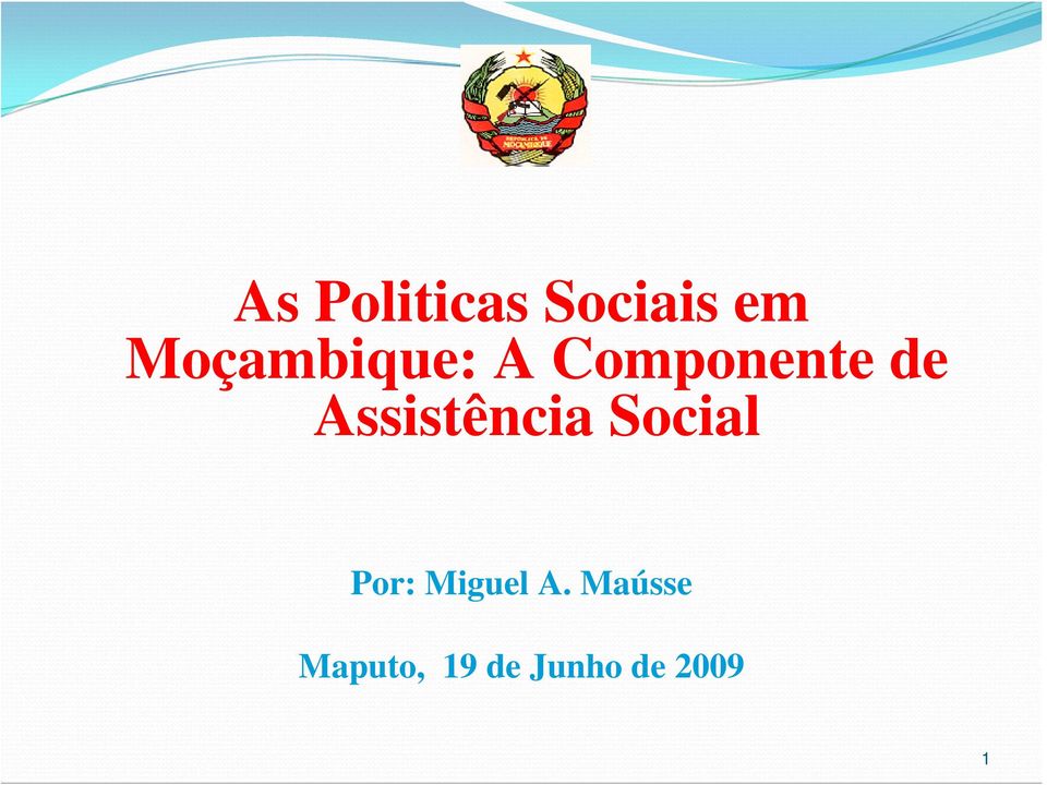 Assistência Social Por: Miguel
