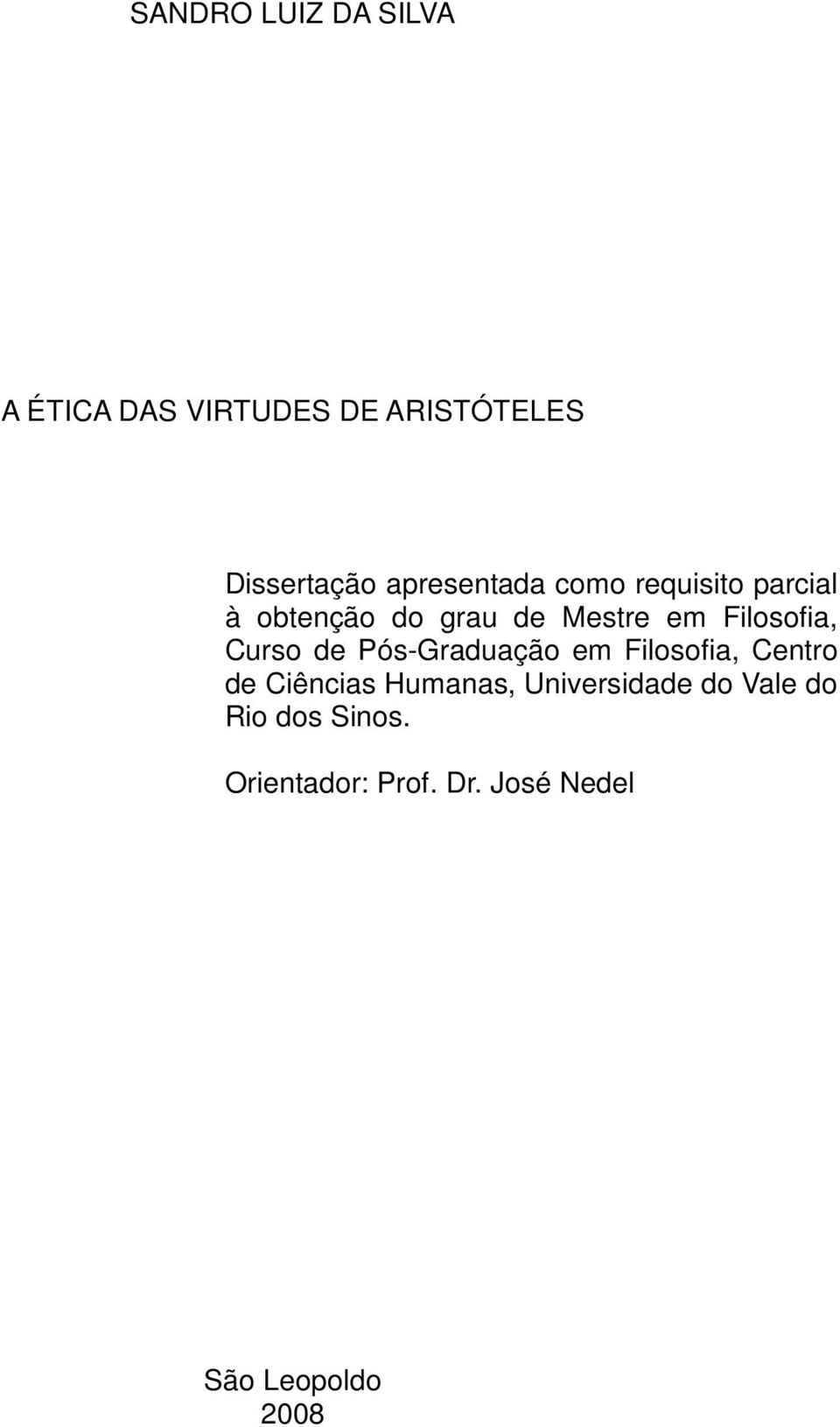 Filosofia, Curso de Pós-Graduação em Filosofia, Centro de Ciências Humanas,