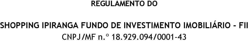 INVESTIMENTO IMOBILIÁRIO