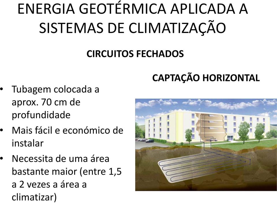 70 cm de profundidade Mais fácil e económico de instalar