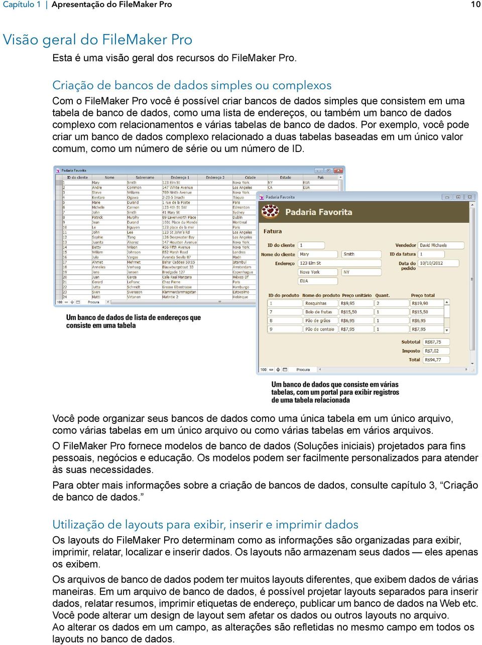 um banco de dados complexo com relacionamentos e várias tabelas de banco de dados.