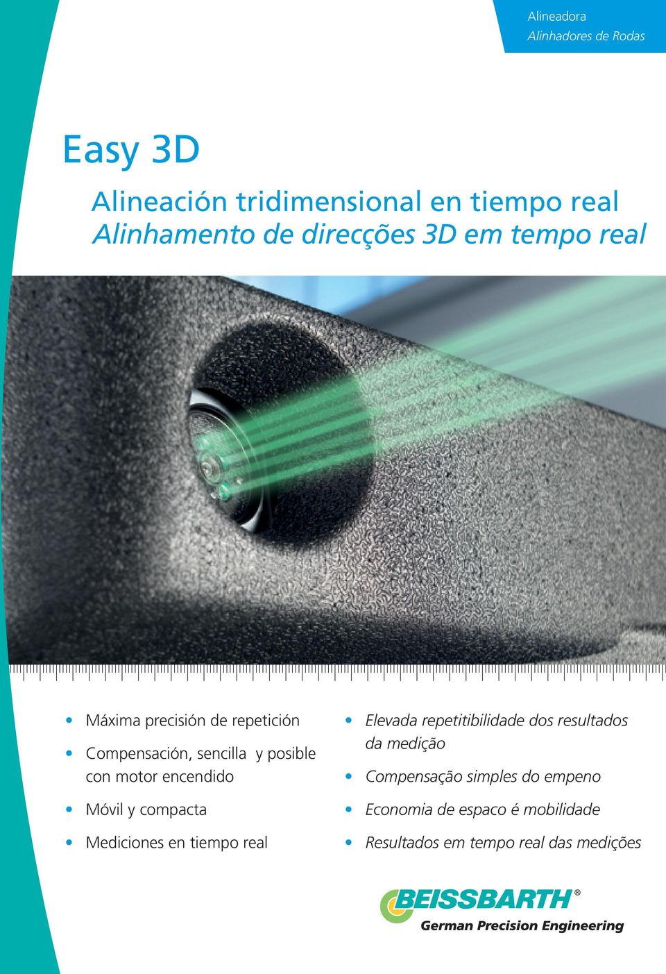 motor encendido Móvil y compacta Mediciones en tiempo real Elevada repetitibilidade dos resultados