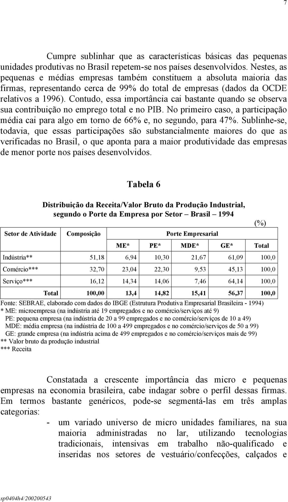 Contudo, essa importância cai bastante quando se observa sua contribuição no emprego total e no PIB. No primeiro caso, a participação média cai para algo em torno de 66% e, no segundo, para 47%.