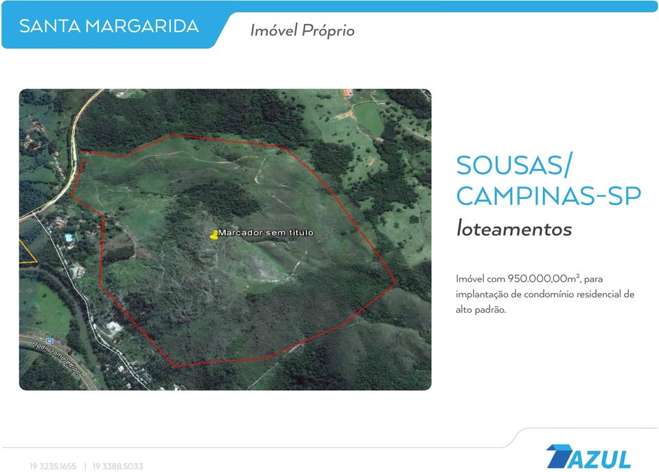 950.000,00m², para implantação de