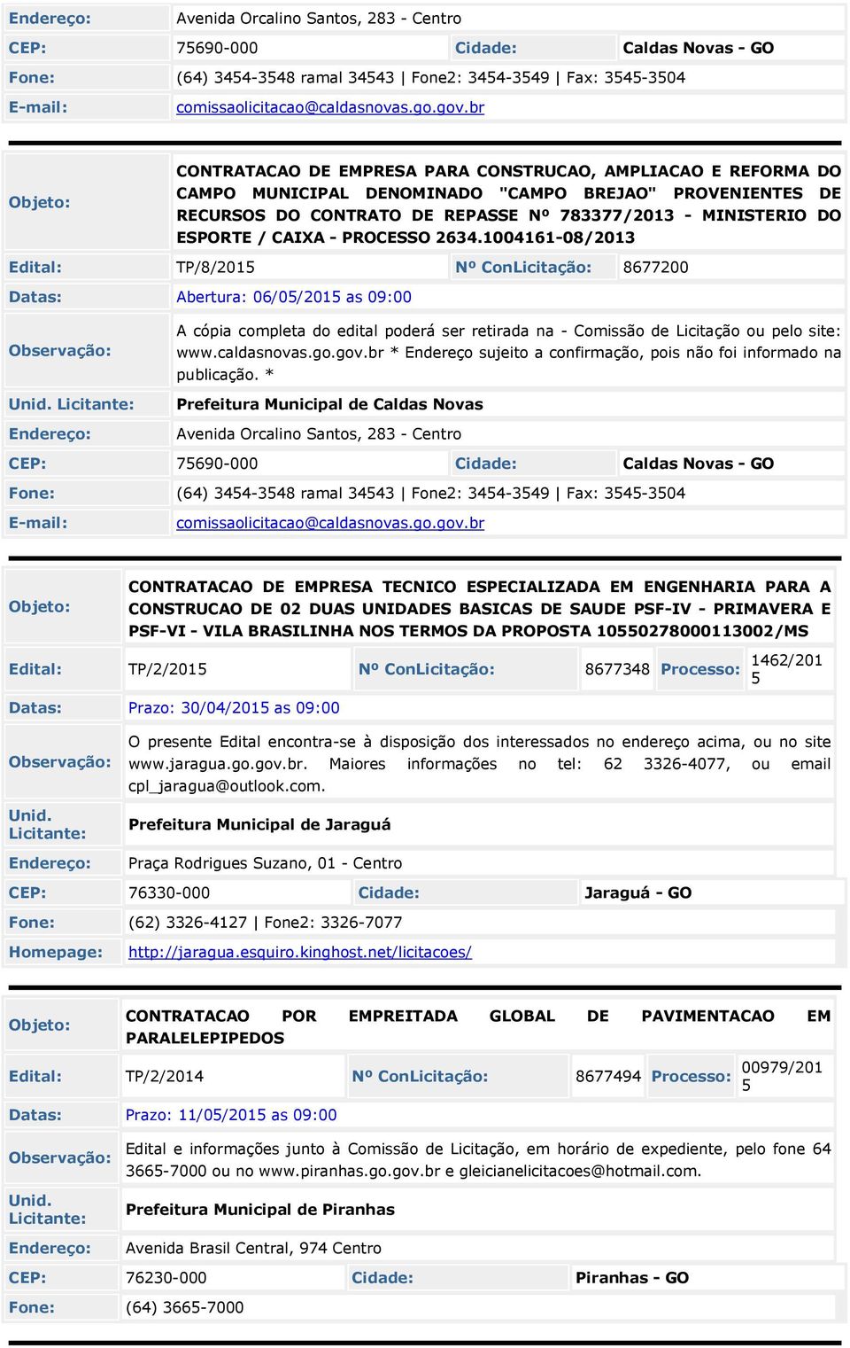 CAIXA - PROCESSO 2634.