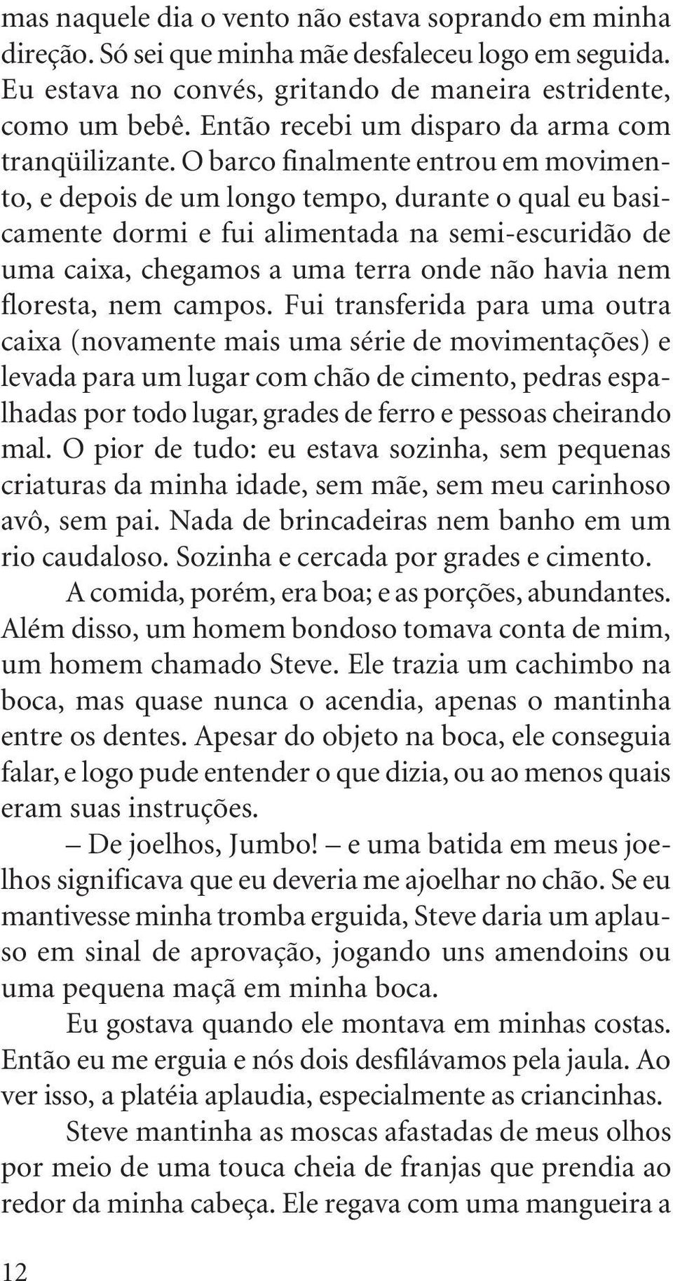 O barco finalmente entrou em movimento, e depois de um longo tempo, durante o qual eu basicamente dormi e fui alimentada na semi-escuridão de uma caixa, chegamos a uma terra onde não havia nem