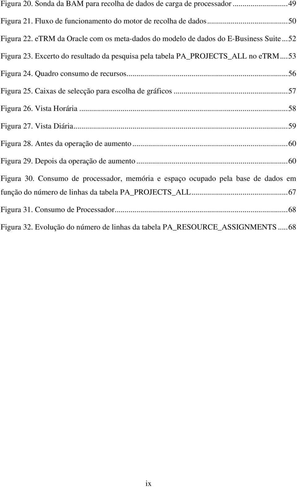 Quadro consumo de recursos... 56 Figura 25. Caixas de selecção para escolha de gráficos... 57 Figura 26. Vista Horária... 58 Figura 27. Vista Diária... 59 Figura 28. Antes da operação de aumento.