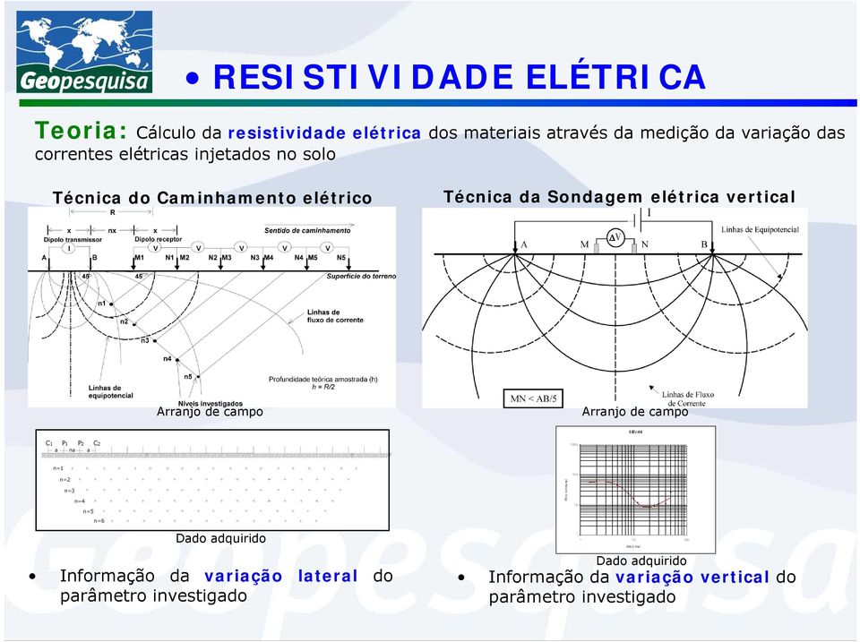 vertical Arranjo de campo Arranjo de campo C1 P1 P2 C2 a na a n=1 n=2 n=3 n=4 n=5 n=6 Dado adquirido