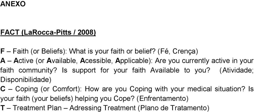 Is support for your faith Available to you?