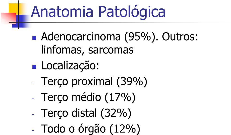 Terço proximal (39%) - Terço médio (17%)