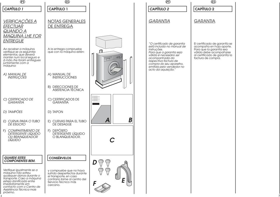 garantia está incluido no manual de instruções.