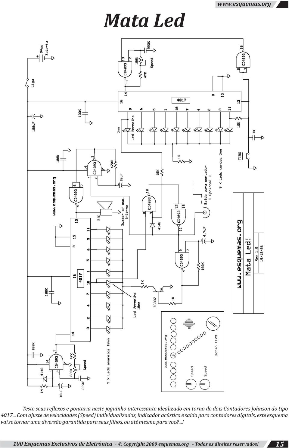 dois Contadores Johnson do tipo 4017.