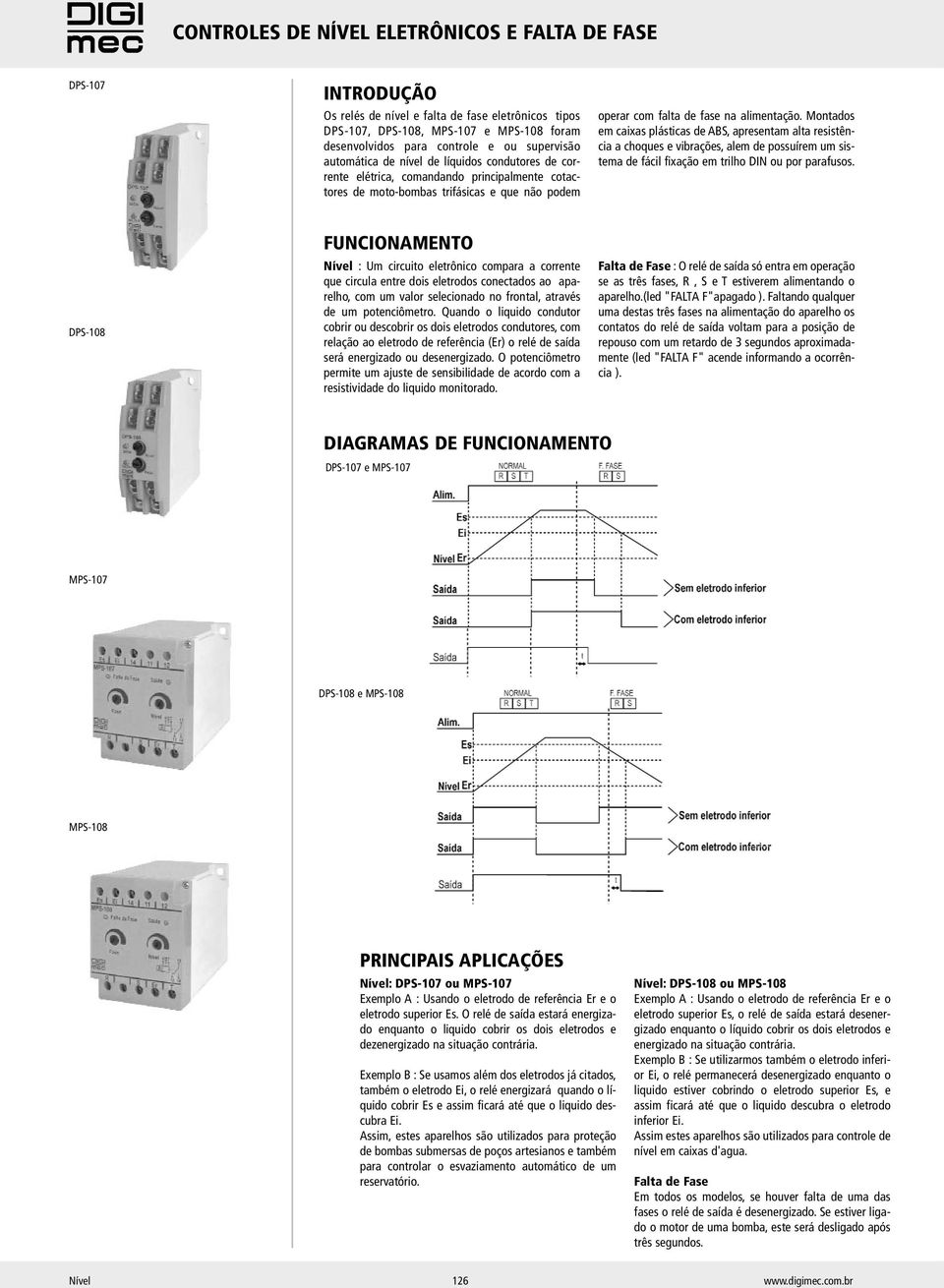 Montados em caixas plásticas de ABS, apresentam alta resistência a choques e vibrações, alem de possuírem um sistema de fácil fixação em trilho DIN ou por parafusos.