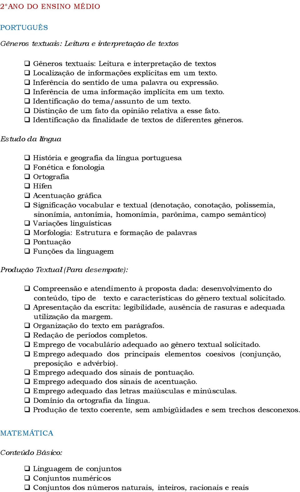 Identificação da finalidade de textos de diferentes gêneros.