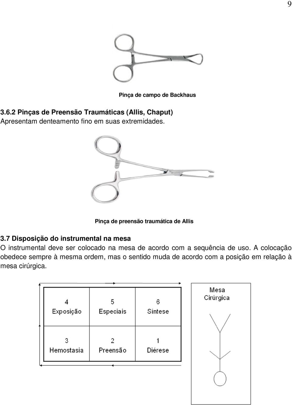 Pinça de preensão traumática de Allis 3.