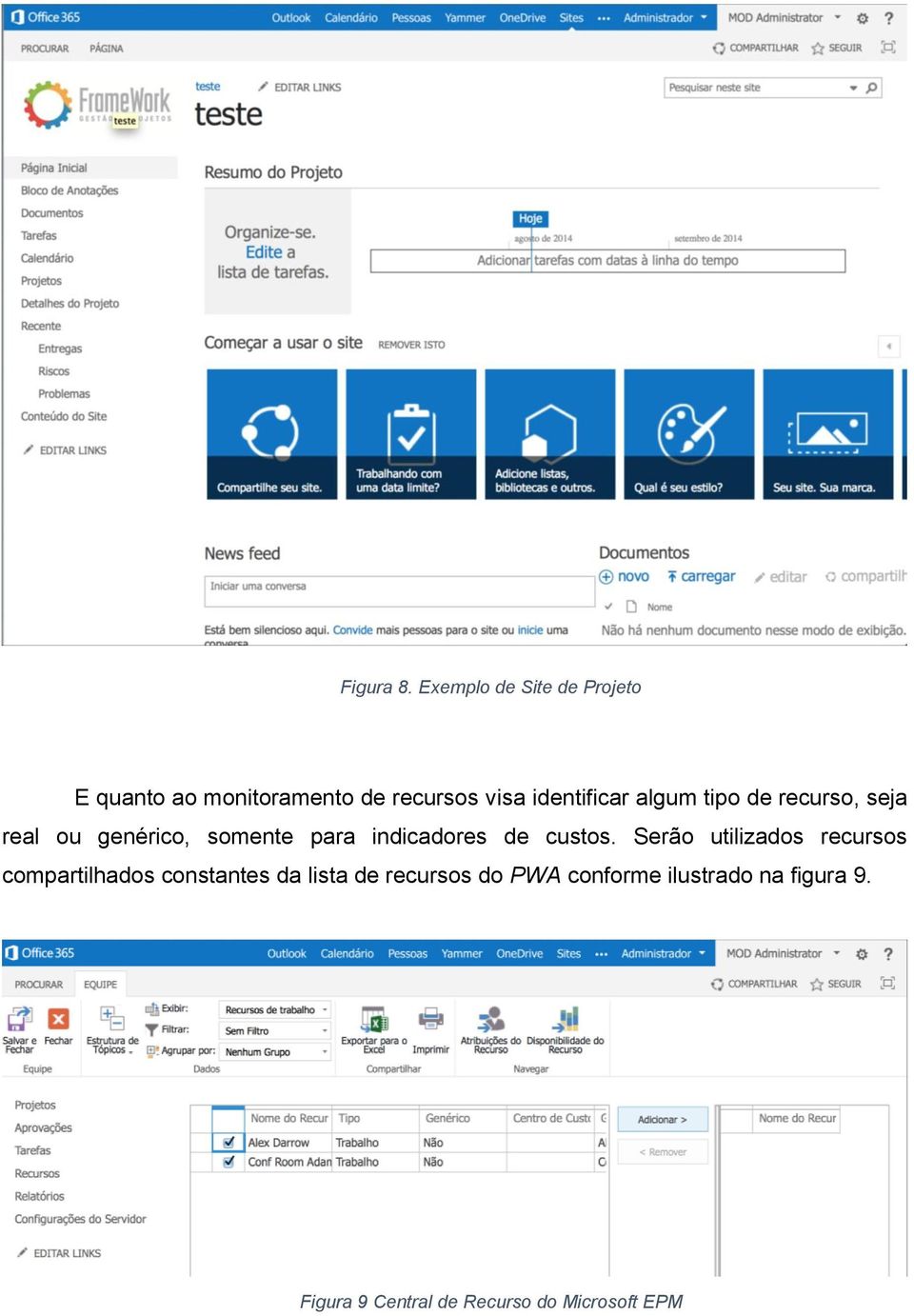 algum tipo de recurso, seja real ou genérico, somente para indicadores de custos.