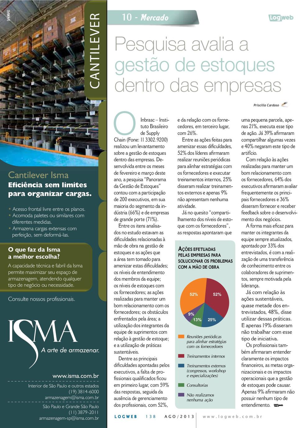 A capacidade técnica e fabril da Isma permite maximizar seu espaço de armazenagem, atendendo qualquer tipo de negócio ou necessidade. Consulte nossos profissionais. www.isma.com.