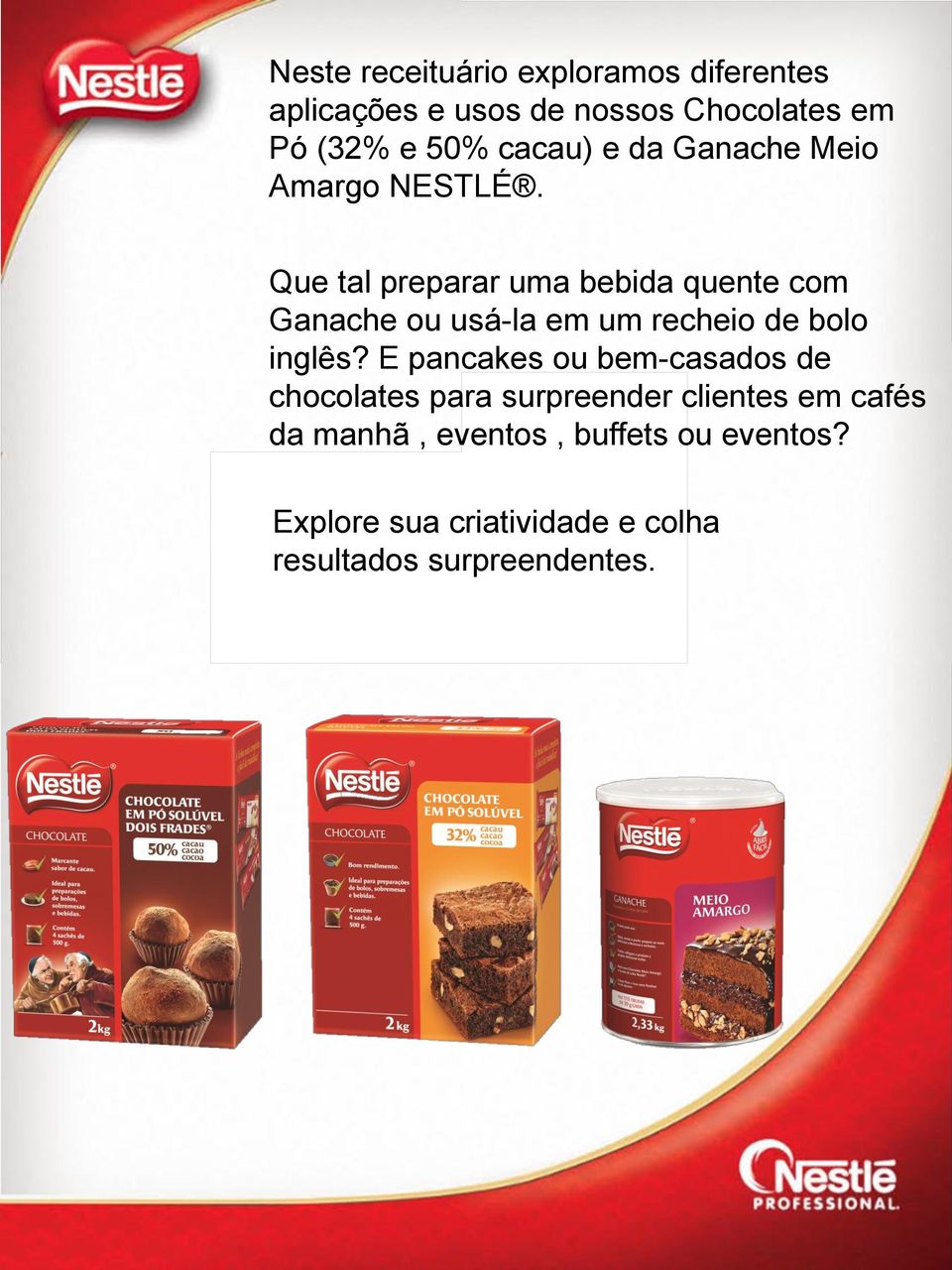 Que tal preparar uma bebida quente com Ganache ou usá-la em um recheio de bolo inglês?