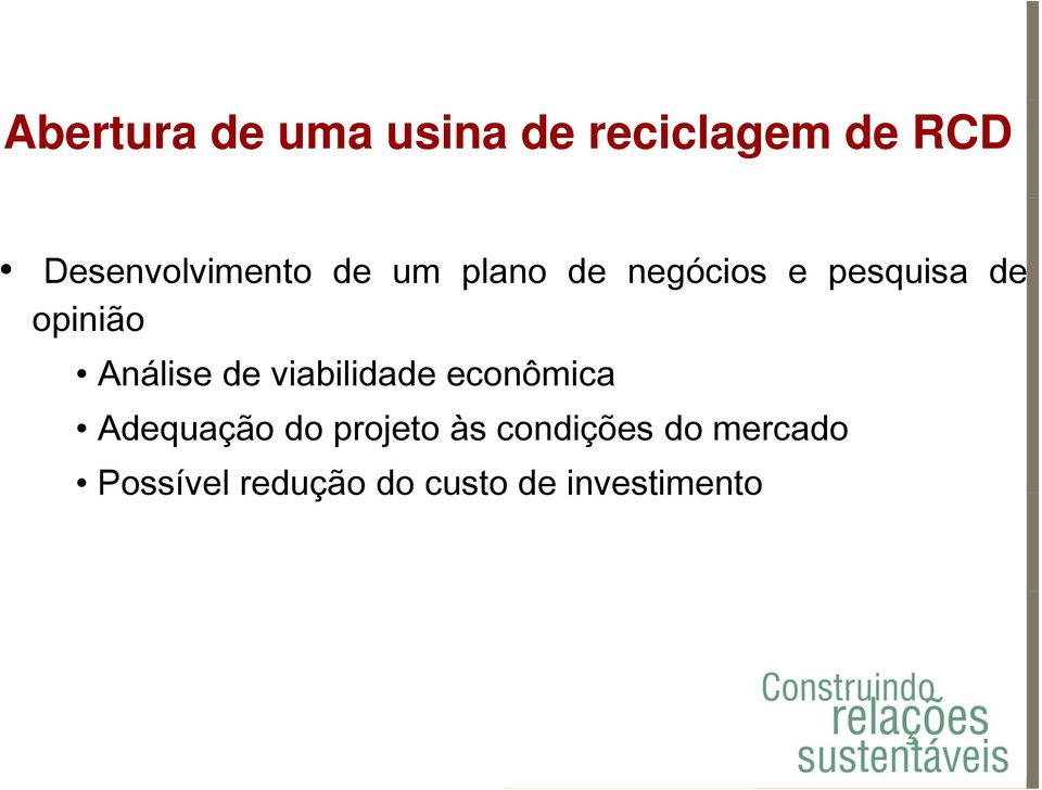 opinião Análise de viabilidade econômica Adequação do