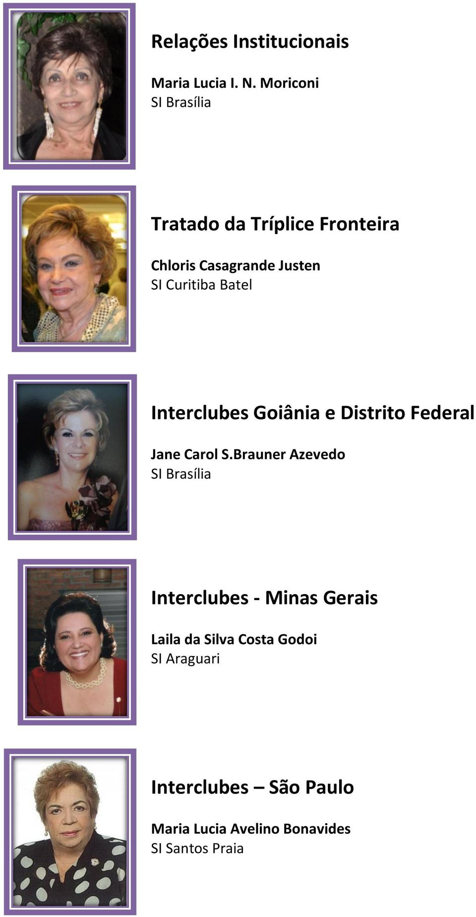 Curitiba Batel Interclubes Goiânia e Distrito Federal Jane Carol S.