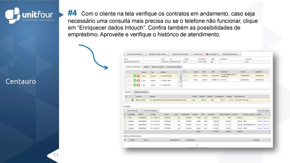 funcionar, clique em Enriquecer dados Intouch.