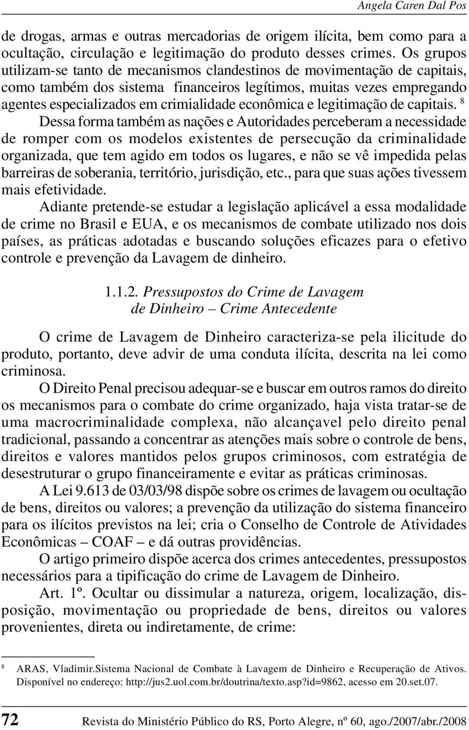 econômica e legitimação de capitais.