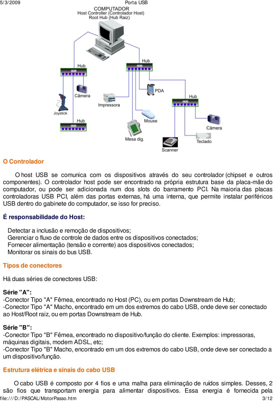 Na maioria das placas controladoras USB PCI, além das portas externas, há uma interna, que permite instalar periféricos USB dentro do gabinete do computador, se isso for preciso.