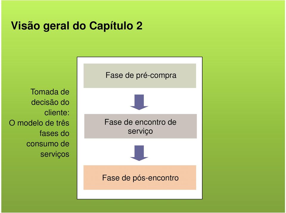 modelo de três fases do consumo de