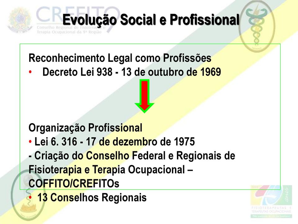 316-17 de dezembro de 1975 - Criação do Conselho Federal e Regionais