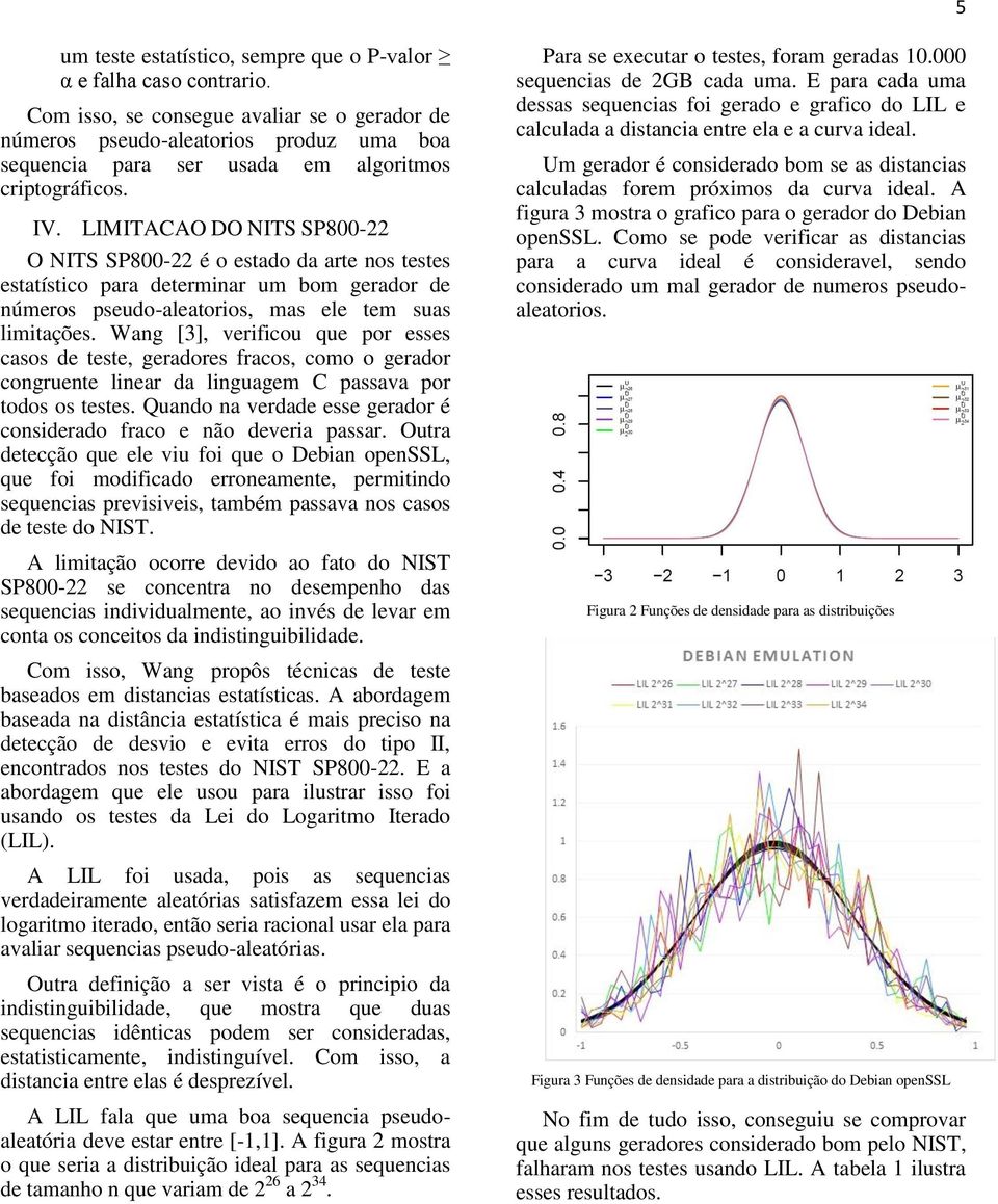 LIMITACAO DO NITS SP800-22 O NITS SP800-22 é o estado da arte nos testes estatístico para determinar um bom gerador de números pseudo-aleatorios, mas ele tem suas limitações.