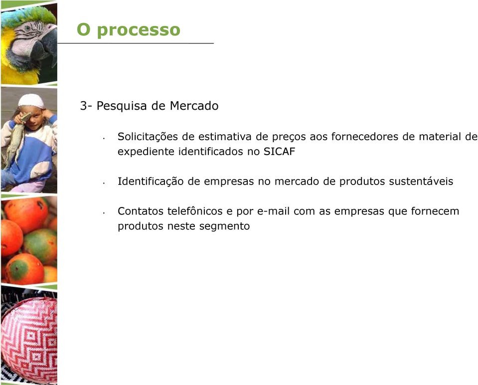 Identificação de empresas no mercado de produtos sustentáveis Contatos