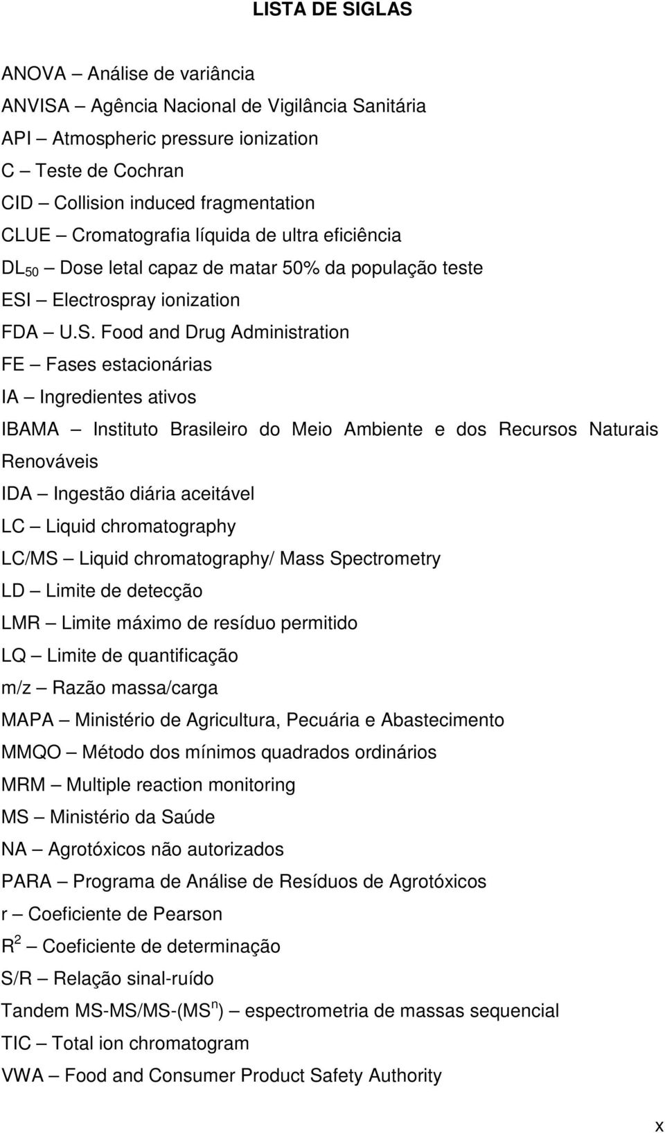 Electrospray ionization FDA U.S.