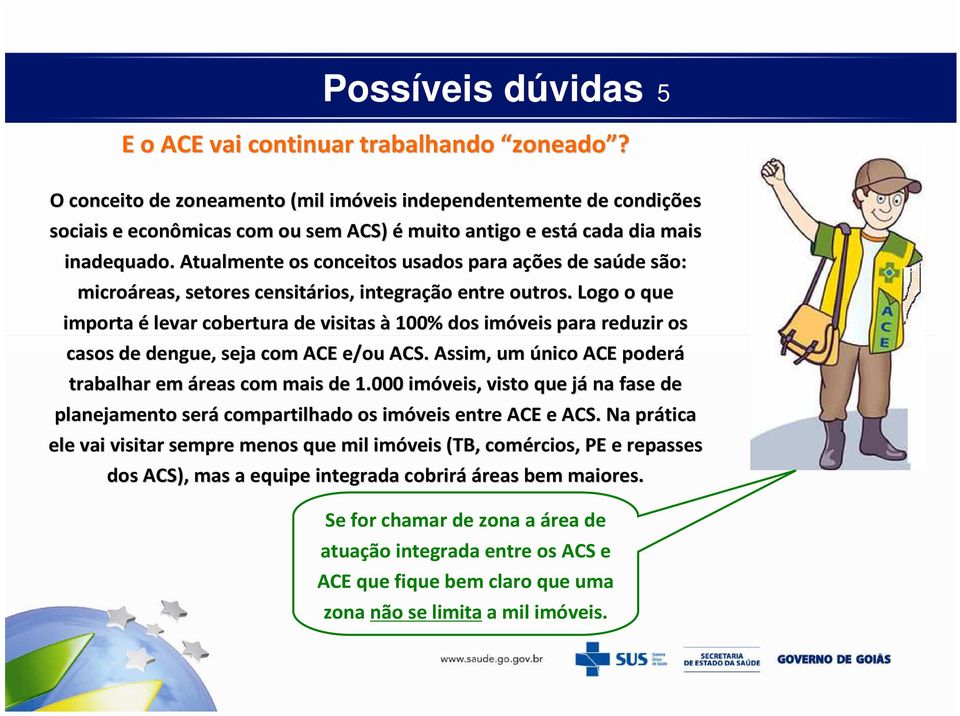 Atualmente os conceitos usados para ações a de saúde são: microáreas reas,, setores censitários, integração entre outros.