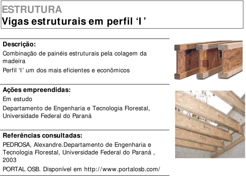 Florestal, Universidade Federal do Paraná PEDROSA, Alexandre.