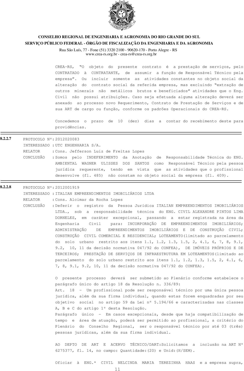 atividades que o Eng. Civil não possui atribuições.