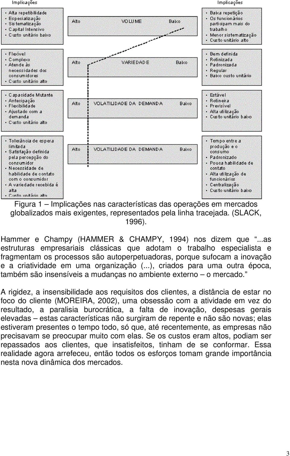 ..as estruturas empresariais clássicas que adotam o trabalho especialista e fragmentam os processos são autoperpetuadoras, porque sufocam a inovação e a criatividade em uma organização (.