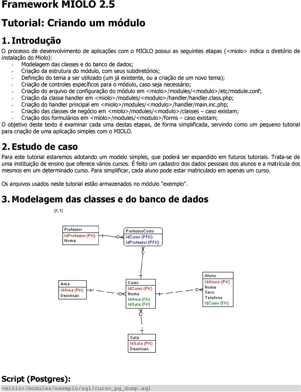 Criação da estrutura do módulo, com seus subdiretórios; - Definição do tema a ser utilizado (um já existente, ou a criação de um novo tema); - Criação de controles específicos para o módulo, caso