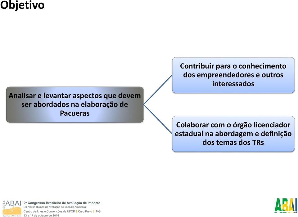 empreendedores e outros interessados Colaborar com o órgão