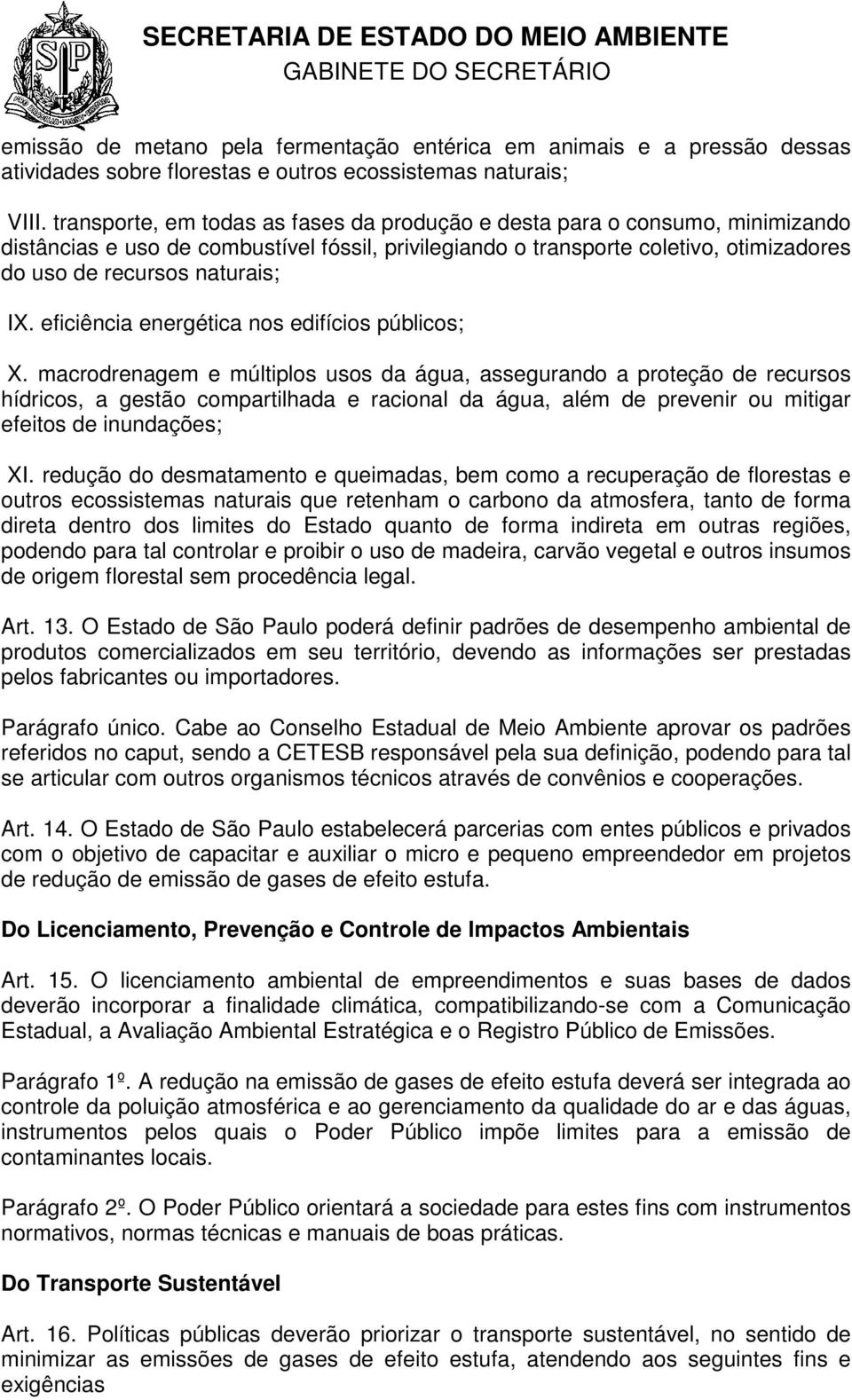 eficiência energética nos edifícios públicos; X.