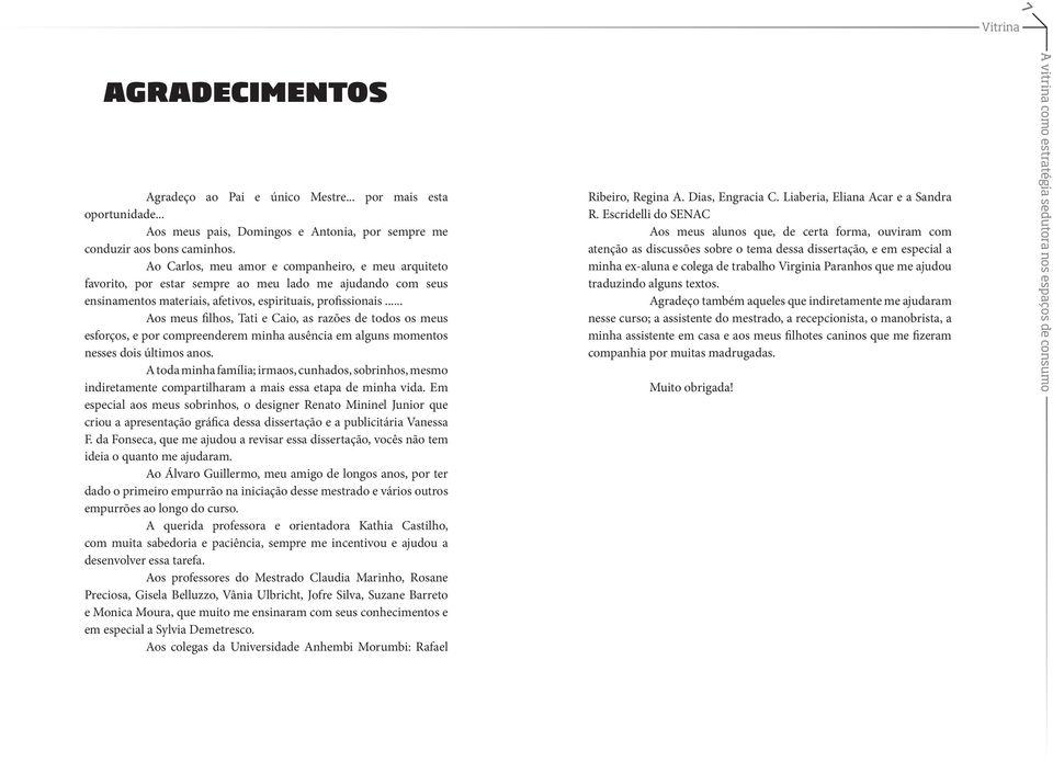 .. Aos meus filhos, Tati e Caio, as razões de todos os meus esforços, e por compreenderem minha ausência em alguns momentos nesses dois últimos anos.