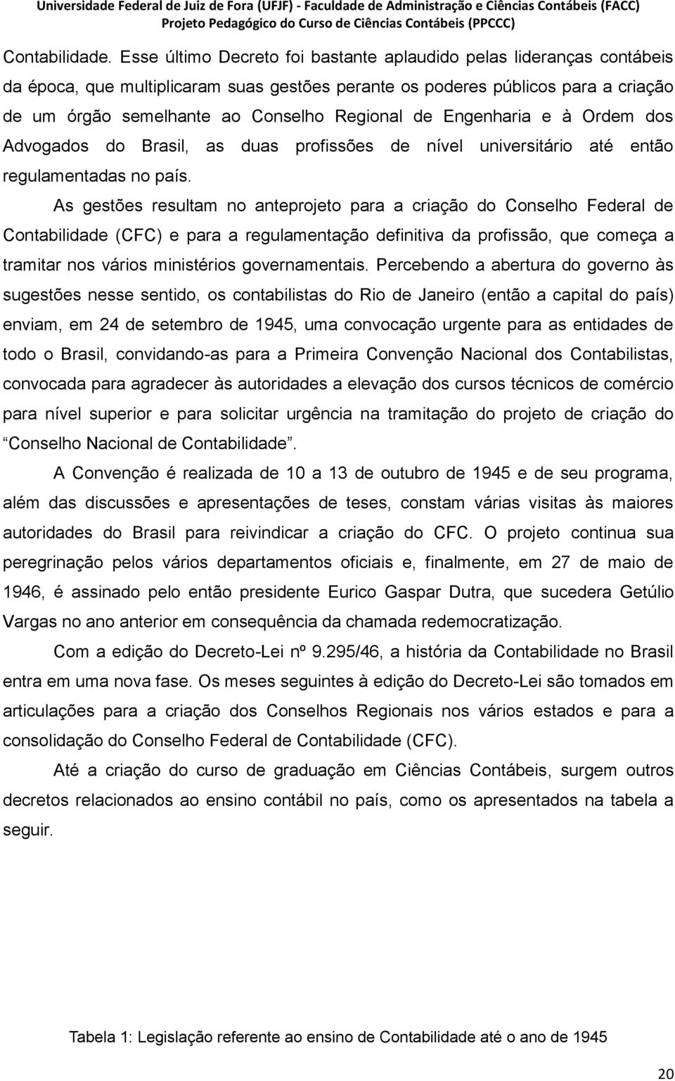 de Engenharia e à Ordem dos Advogados do Brasil, as duas profissões de nível universitário até então regulamentadas no país.