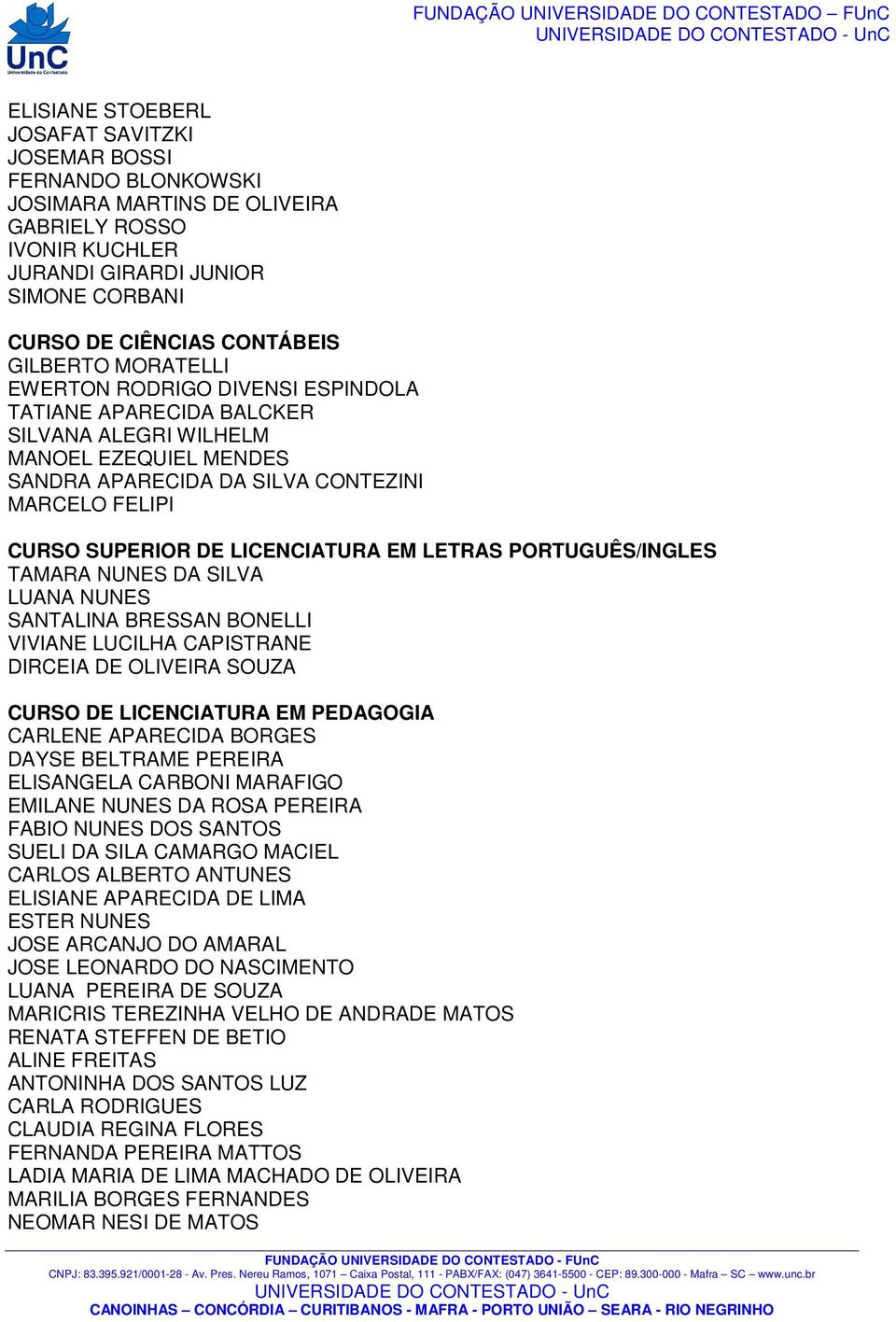 PORTUGUÊS/INGLES TAMARA NUNES DA SILVA LUANA NUNES SANTALINA BRESSAN BONELLI VIVIANE LUCILHA CAPISTRANE DIRCEIA DE OLIVEIRA SOUZA CARLENE APARECIDA BORGES DAYSE BELTRAME PEREIRA ELISANGELA CARBONI