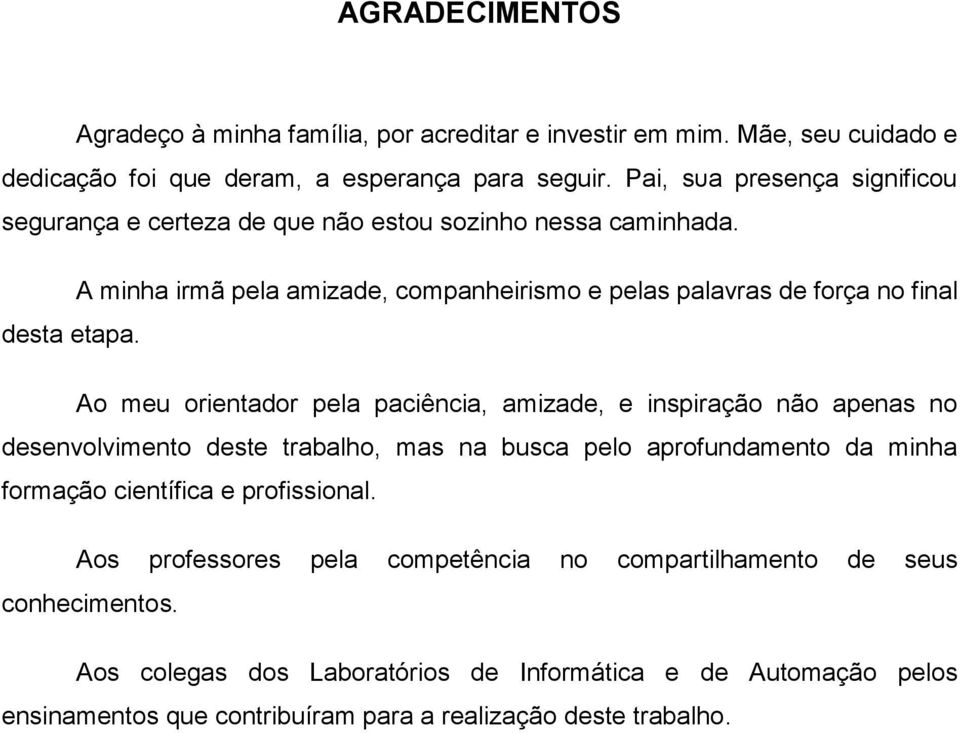 A minha irmã pela amizade, companheirismo e pelas palavras de força no final desta etapa.