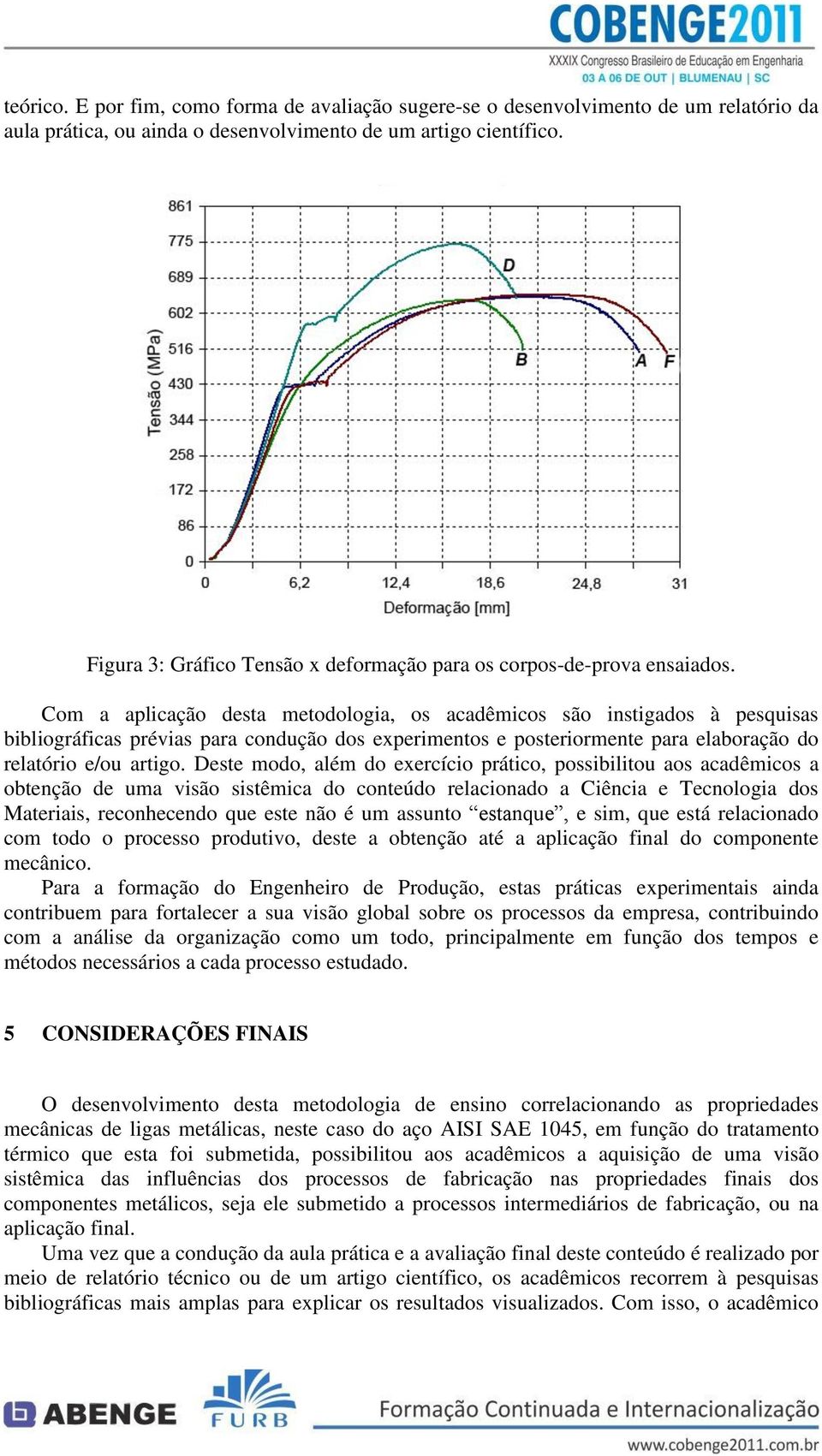 Com a aplicação desta metodologia, os acadêmicos são instigados à pesquisas bibliográficas prévias para condução dos experimentos e posteriormente para elaboração do relatório e/ou artigo.