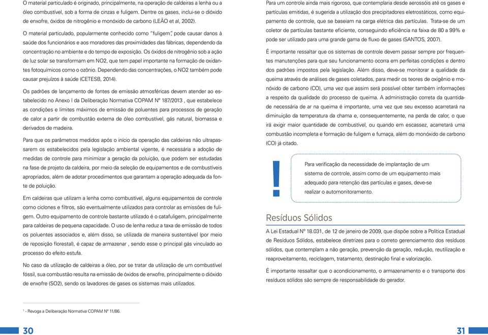 O material particulado, popularmente conhecido como fuligem, pode causar danos à saúde dos funcionários e aos moradores das proximidades das fábricas, dependendo da concentração no ambiente e do