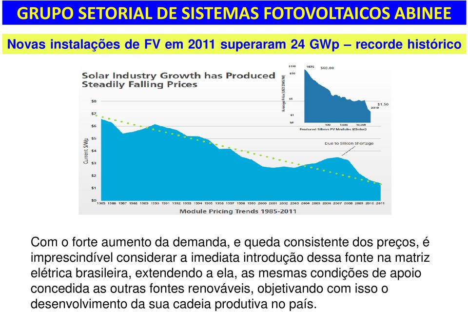 dessa fonte na matriz elétrica brasileira, extendendo a ela, as mesmas condições de apoio