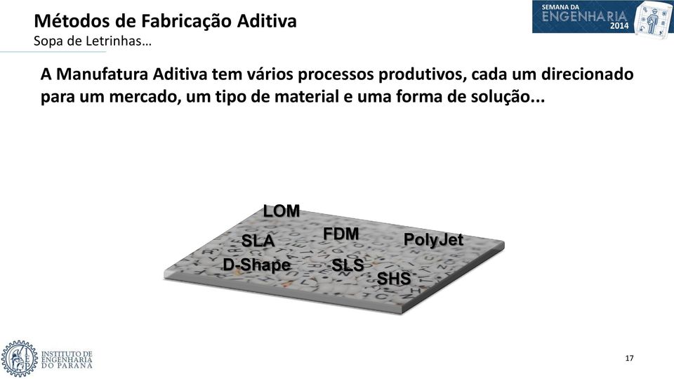 cada um direcionado para um mercado, um tipo de