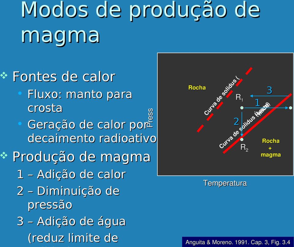 para crosta Geração de calor por decaimento radioativo so lid us ( Fontes de calor 2 ã o