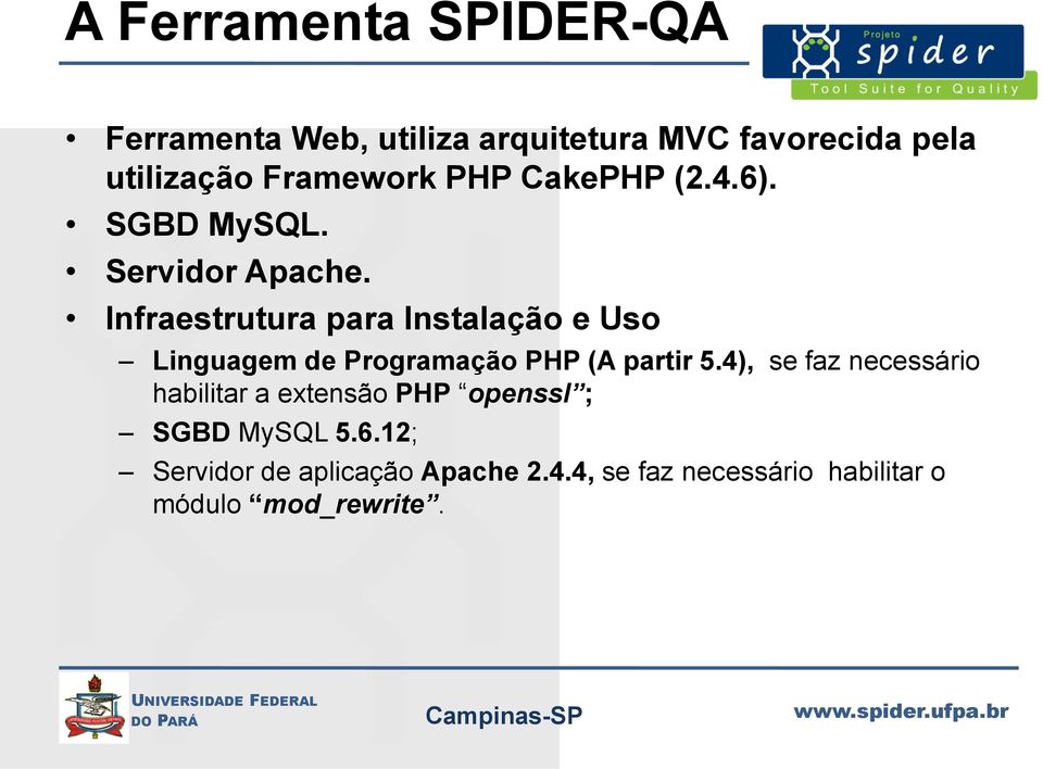 Infraestrutura para Instalação e Uso Linguagem de Programação PHP (A partir 5.