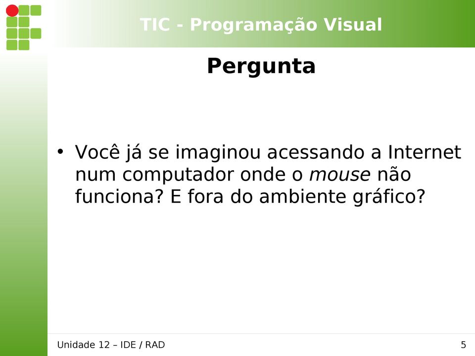 computador onde o mouse não